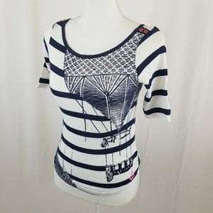  Anthropologie Postage Stamp Shirt XS